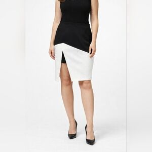 Wearever Women's Two Tone Color Block  Skirt  Size Large High Split Party